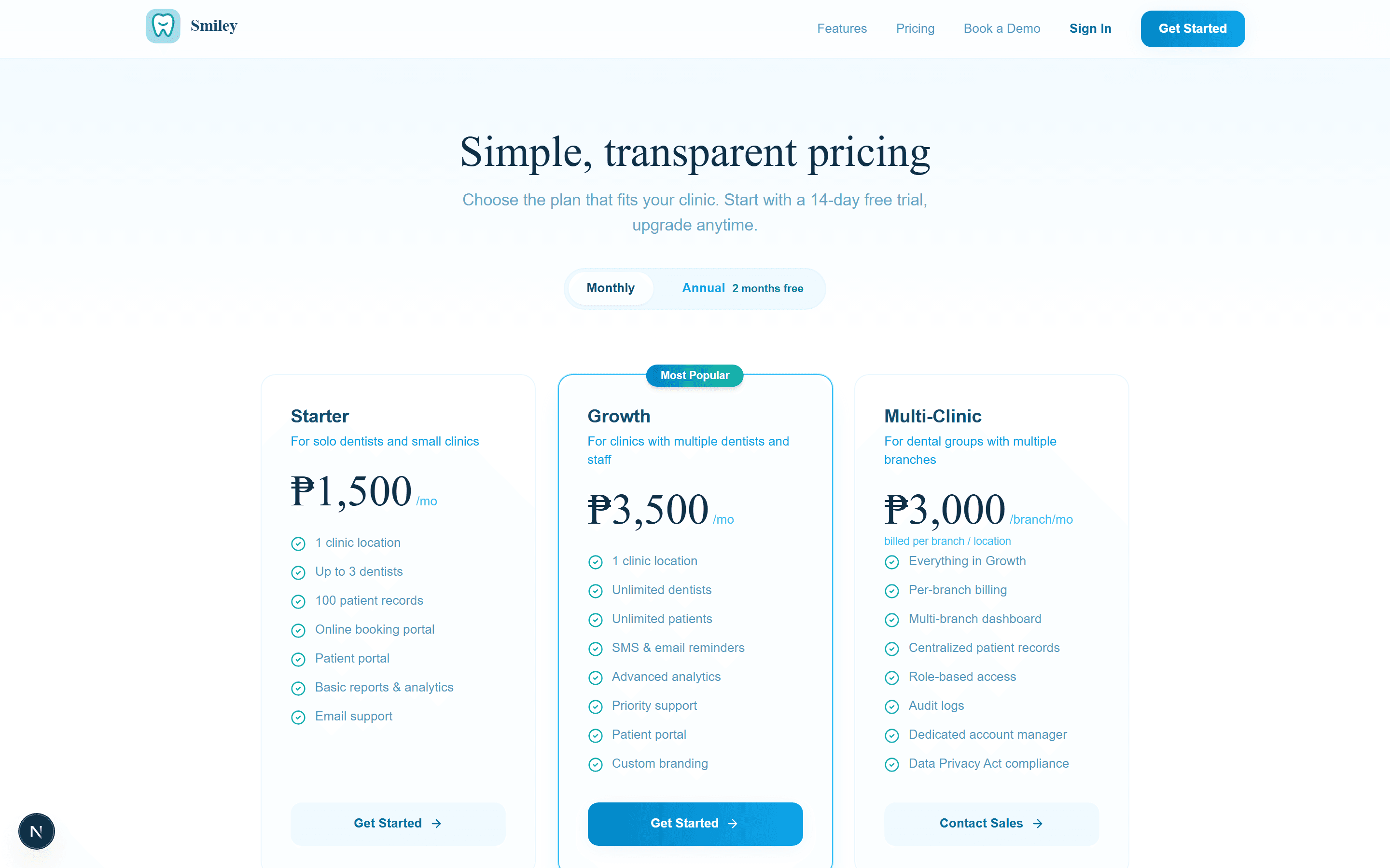 smiley.ph — Pricing